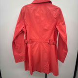 Eddie Bauer Women's Size M coral Solid Trenchcoat