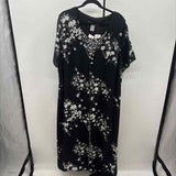 California Concepts Women's Size 26 Black Floral Dress