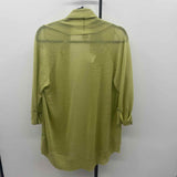 Chico's Women's Size M Green Solid Cardigan