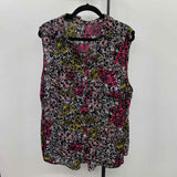Massini Women's Size 2X Black Spotted Sleeveless Shirt