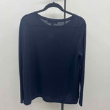 Loft Women's Size M Navy Solid Long Sleeve Shirt