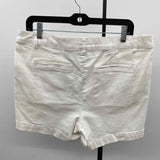D Jeans Women's Size 14 White Solid Shorts