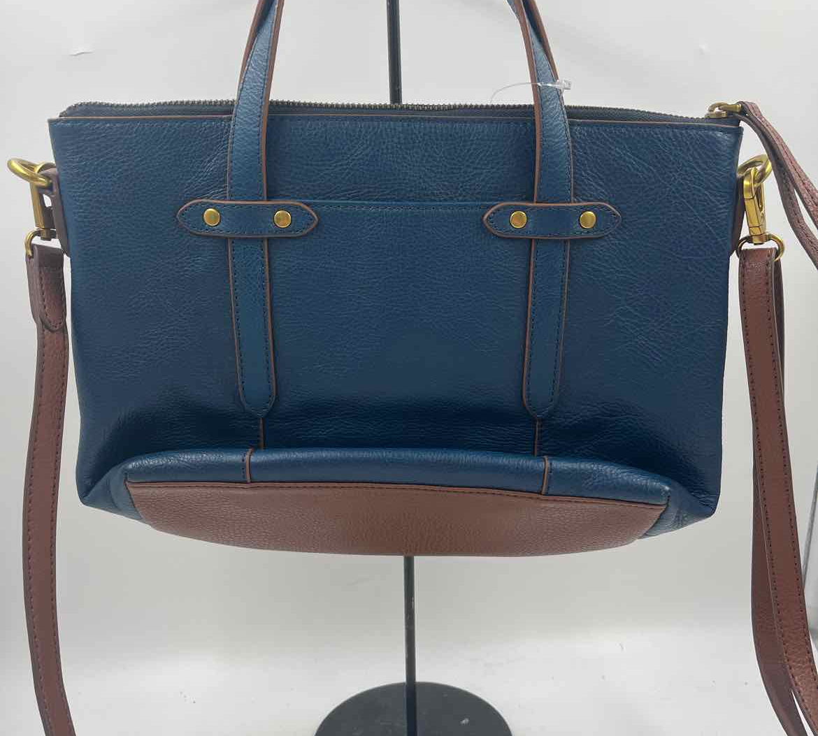 Fossil Women's Blue Luxe Solid Purse