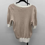 be cool Women's Size L Tan Stripe Sweater