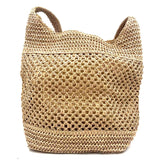 NWT ART CLASS Natural Woven Daisy Embellised Shoulder Bag Purse