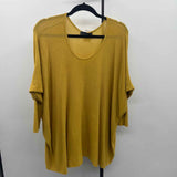 Zara Junior's Size L Mustard Yellow Solid Sweater