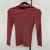 Style & Co. Women's Size M Red Stripe Long Sleeve Shirt