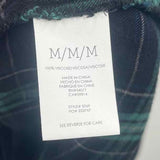 CABI Women's Size M Black Plaid Long Sleeve Shirt