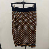 Nine West Women's Size 6 Black Geometric Skirt