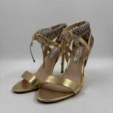 Nina Women's Shoe Size 9 Gold Rhinestones Heels