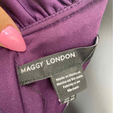 Maggy London Women's Size 12 Purple Solid Dress