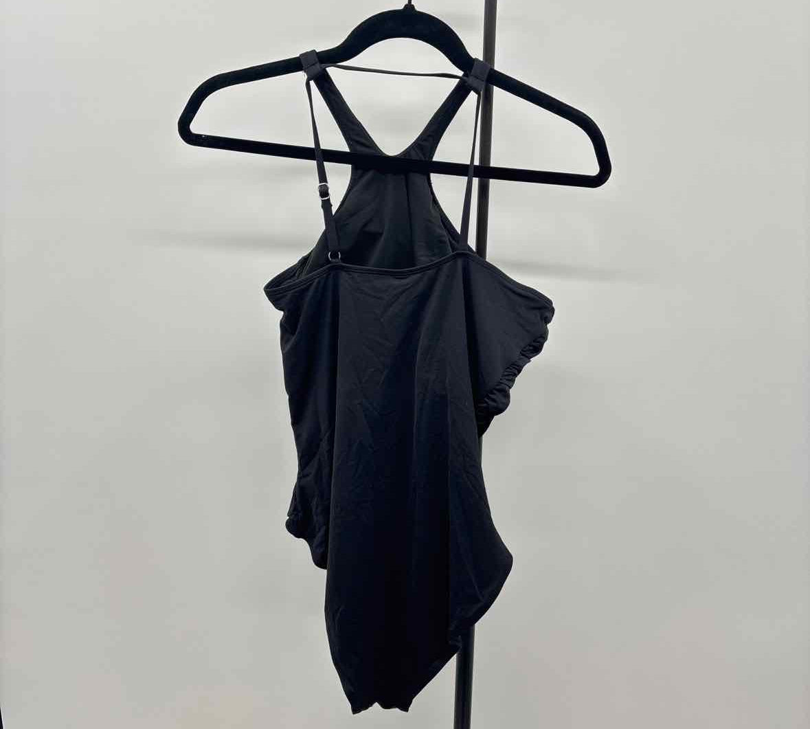 Holipick Women's Size XL Black Solid Swimsuit - 1 Piece