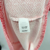JJill Women's Size S Red Herringbone Short Sleeve Shirt