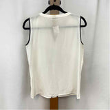 Calvin Klein Women's Size S White Solid Sleeveless Shirt