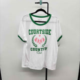 Freeze Women's Size 2X Green Words T-Shirt