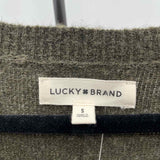 Lucky Brand Women's Size S Green Solid Sweater