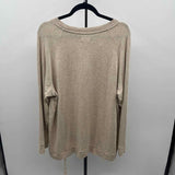 Lou & Grey Women's Size XL Tan Heathered Long Sleeve Shirt