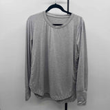 Athleta Women's Size L Gray Heathered Long Sleeve Shirt