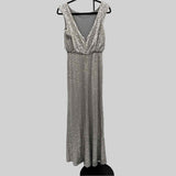David's Bridal Women's Size S Beige Sequins Gown/Evening Wear