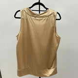 Chico's Women's Size XL Gold Solid Sleeveless Shirt