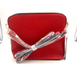 NWT ISABELLE Red Pebble Vegan Leather Crossbody Purse