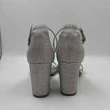 Bandolino Women's Shoe Size 8.5 Silver Shimmer Heels