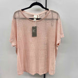 H&M Junior's Size XL Blush Heathered Short Sleeve Shirt