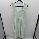 Express Women's Size 6 Green Solid Dress
