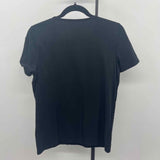 Talbots Women's Size S Black Textured Short Sleeve Shirt