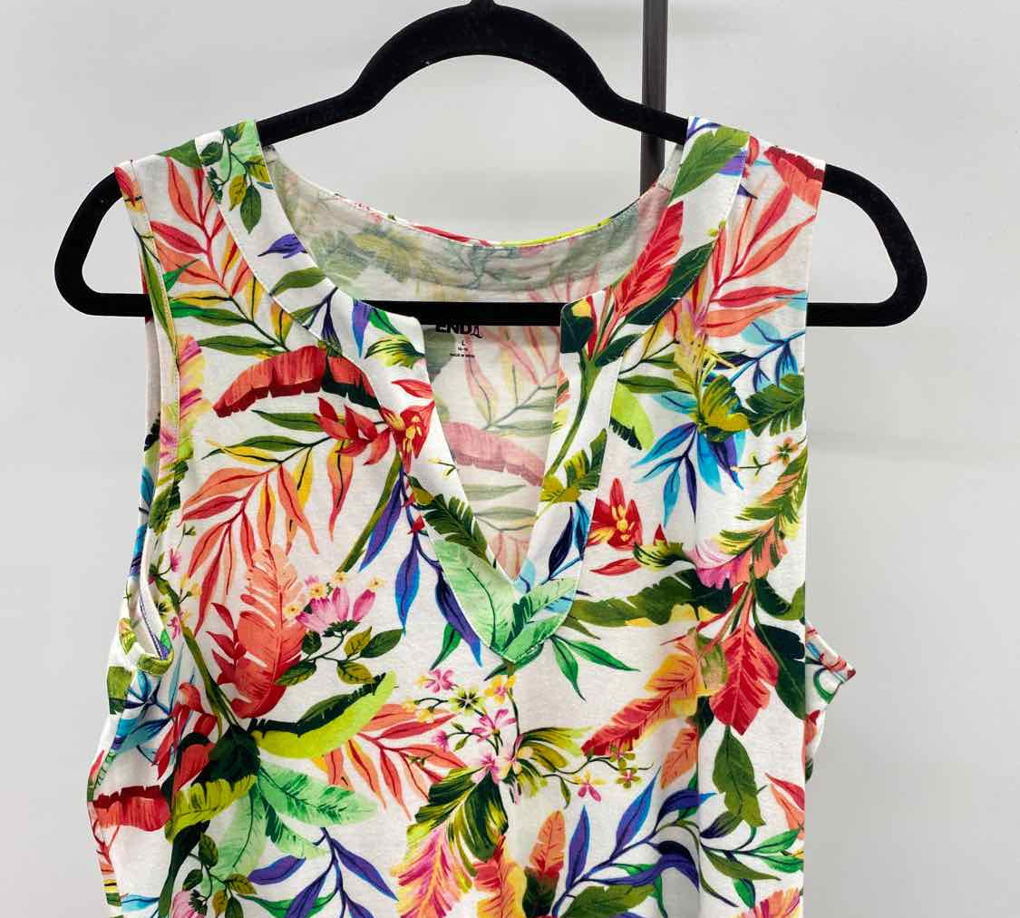 Lands End Women's Size 14 Multi-Color Floral Dress