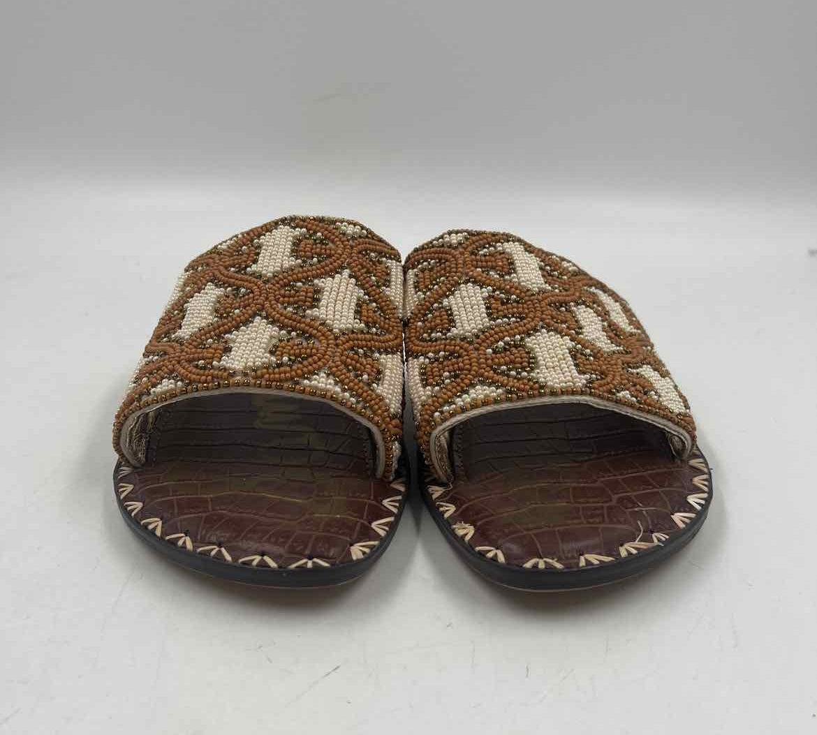 Sam Edelman Women's Shoe Size 8 Caramel Beaded Sandals