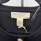 By Design Women's Size L Black Solid Cardigan