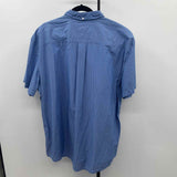 Tommy Hilfiger Men's Size XXL Blue Diamond Short Sleeve Shirt