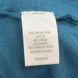 Garnet Hill Women's Size S Blue Solid Long Sleeve Shirt