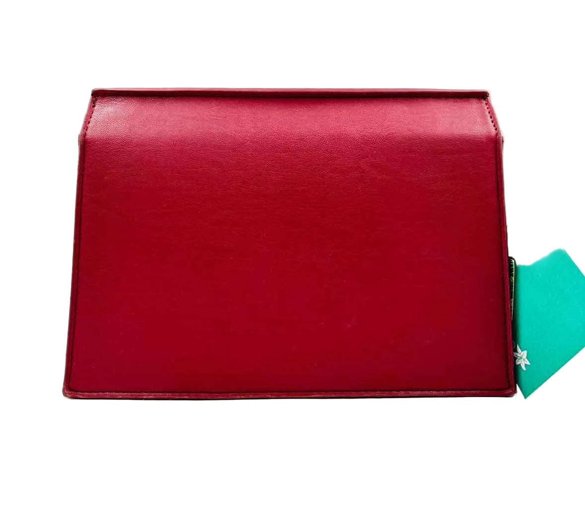 NWT New BADGLEY MISCHKA Wine Vegan Leather Clutch Purse w/Opt Crossbody Strap