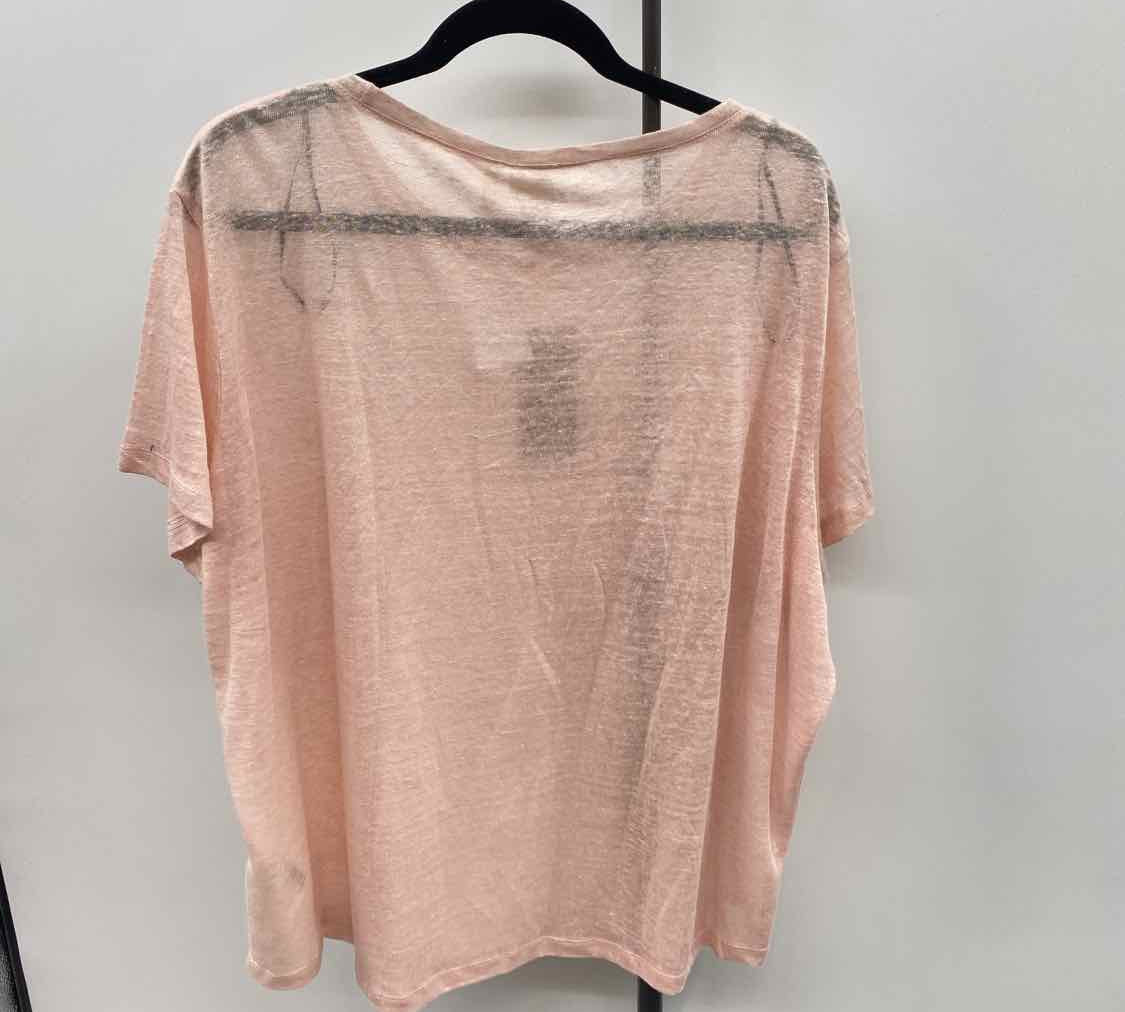H&M Junior's Size XL Blush Heathered Short Sleeve Shirt