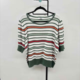 Liz Claiborne Women's Size XL Green Stripe Sweater