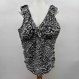 Ibiza Women's Size 3X Black Animal Print Misc. Swimwear