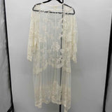 Dizzy Lizzie Women's Size L Ivory Lace Cardigan