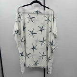 Justin & Taylor Women's Size One Size White Starfish Short Sleeve Shirt