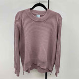 FLX Women's Size L Mauve Ribbed Sweater