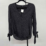 madewell Women's Size S Black Star Long Sleeve Shirt