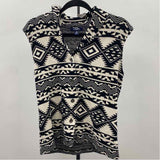 Chaps Women's Size M Black Aztec Vest