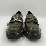 Marc Fisher Women's Shoe Size 7.5 Green Solid Loafers