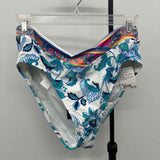 La Blanca Women's Size 8 Teal Floral Swimsuit - Separate