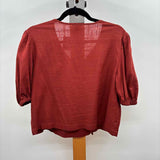 Ann Taylor Women's Size S Rust Solid Long Sleeve Shirt