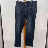 Lee Men's Size 38 Blue Solid Jeans