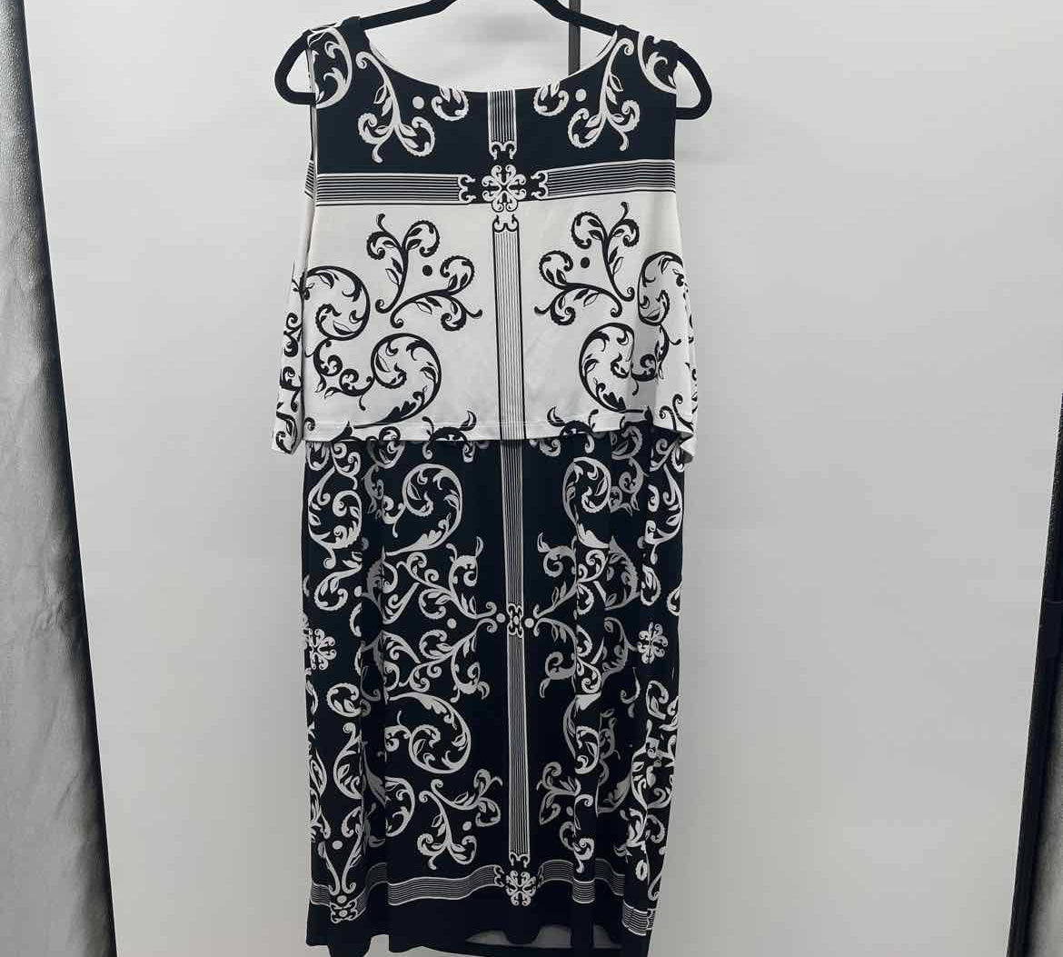 Catherines Women's Size 22/24W Black scroll Dress