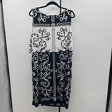 Catherines Women's Size 22/24W Black scroll Dress