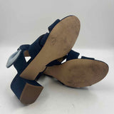 Talbots Women's Shoe Size 9 Blue Solid Sandals